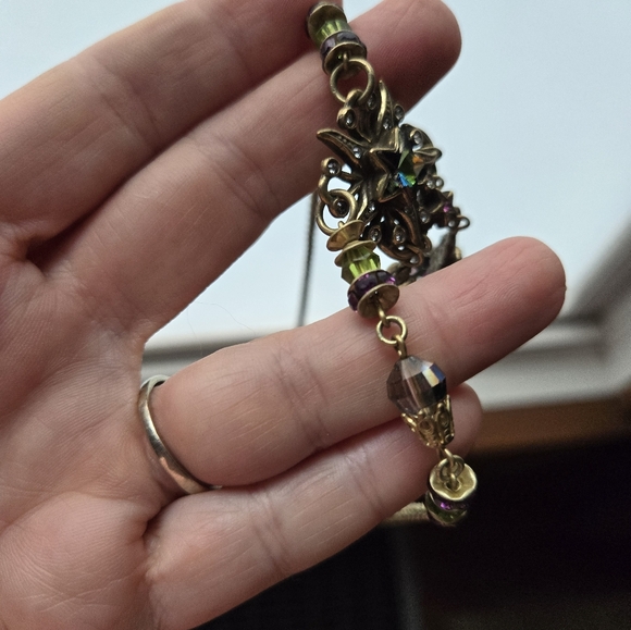 Kirks Folly Necklace Stars Crystals Multicolor Dangly Sparkly Statement Festival - Picture 14 of 16